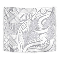 Lotu Tamaiti Samoa Siapo Tapestry White Sunday With Teuila Torch Ginger