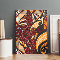 Vintage Samoa Siapo Canvas Wall Art With Teuila Torch Ginger LT9 - Polynesian Pride