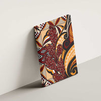 Vintage Samoa Siapo Canvas Wall Art With Teuila Torch Ginger LT9 - Polynesian Pride