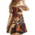 Vintage Samoa Siapo Family Matching Off Shoulder Maxi Dress and Hawaiian Shirt With Teuila Torch Ginger