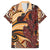 Vintage Samoa Siapo Family Matching Short Sleeve Bodycon Dress and Hawaiian Shirt With Teuila Torch Ginger