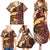 Vintage Samoa Siapo Family Matching Summer Maxi Dress and Hawaiian Shirt With Teuila Torch Ginger