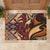 Vintage Samoa Siapo Rubber Doormat With Teuila Torch Ginger