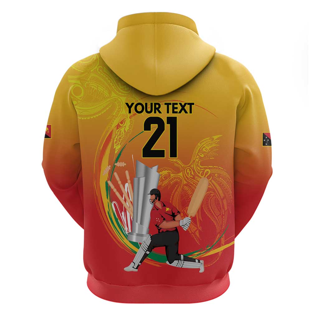Custom Cricket PNG East Asia-Pacific Hoodie Papua New Guinea Rise to Power - Polynesian Pride