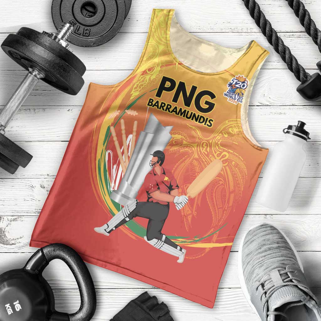 Custom Cricket PNG East Asia-Pacific Men Tank Top Papua New Guinea Rise to Power - Polynesian Pride