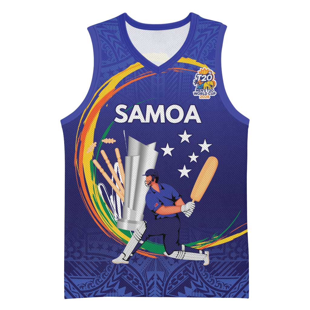 Custom Cricket Samoa East Asia-Pacific Basketball Jersey Samoa Storming the Limits LT9 Unisex Blue - Polynesian Pride