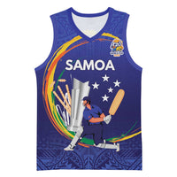 Custom Cricket Samoa East Asia-Pacific Basketball Jersey Samoa Storming the Limits LT9 Unisex Blue - Polynesian Pride