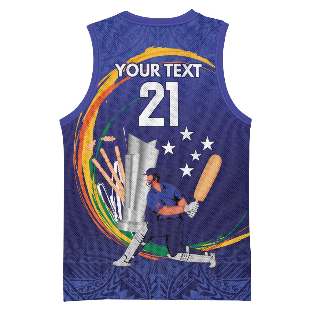 Custom Cricket Samoa East Asia-Pacific Basketball Jersey Samoa Storming the Limits LT9 - Polynesian Pride