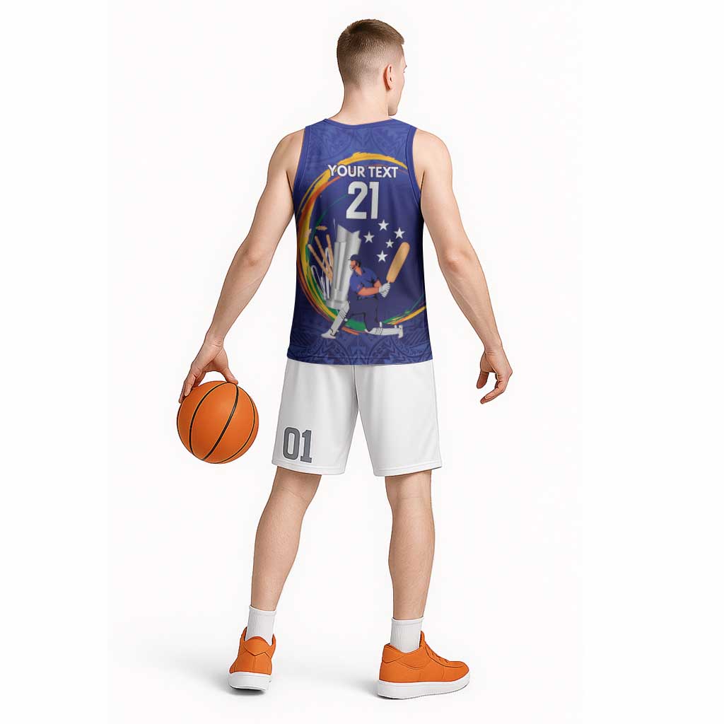 Custom Cricket Samoa East Asia-Pacific Basketball Jersey Samoa Storming the Limits LT9 - Polynesian Pride