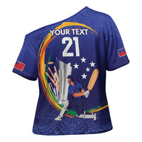 Custom Cricket Samoa East Asia-Pacific Cross Shoulder Shirt Samoa Storming the Limits LT9 - Polynesian Pride