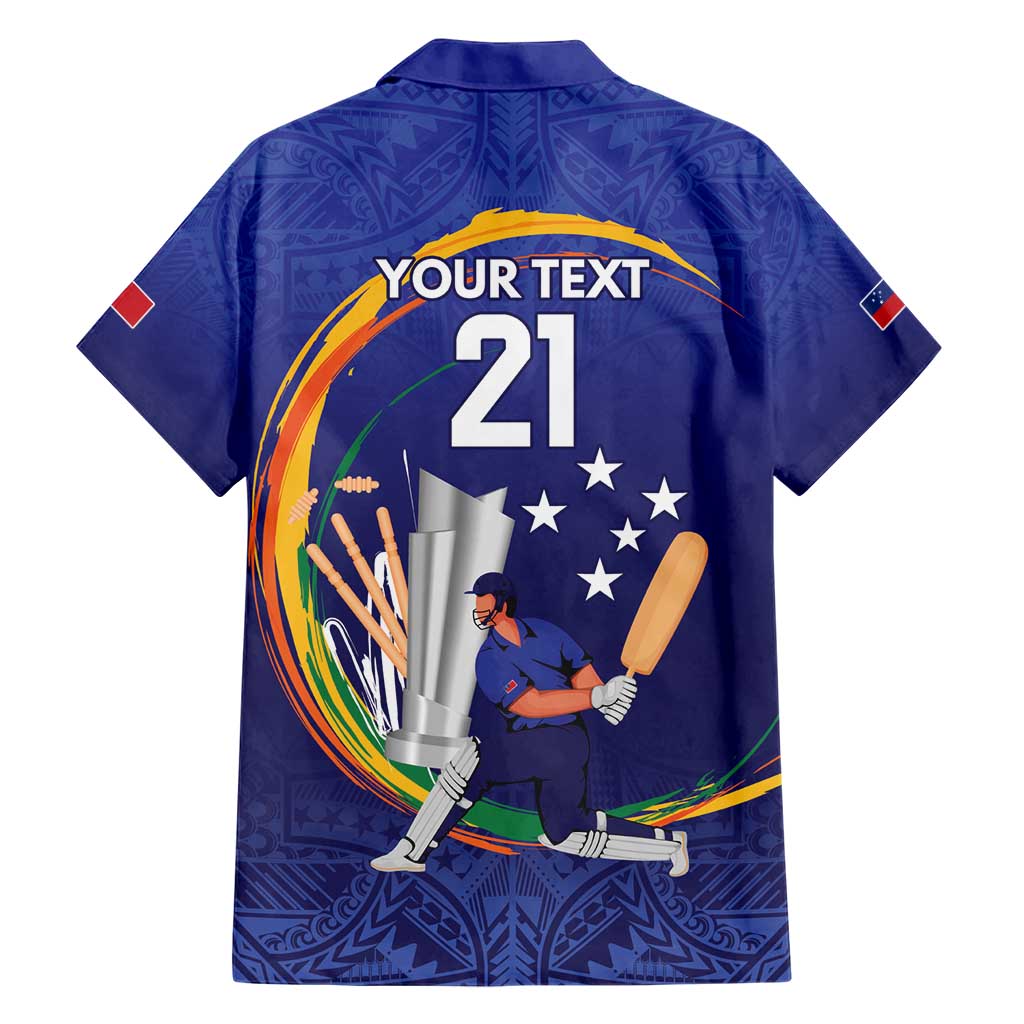 Custom Cricket Samoa East Asia-Pacific Hawaiian Shirt Samoa Storming the Limits LT9 - Polynesian Pride