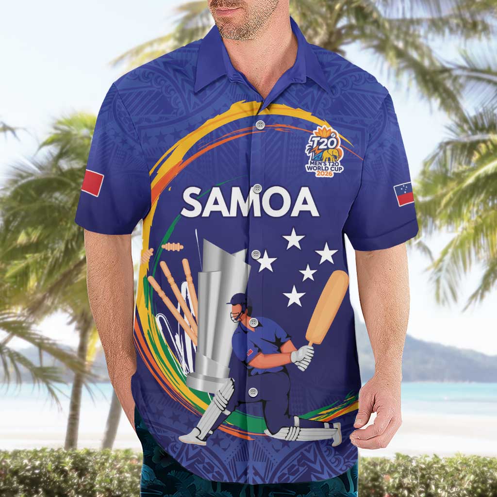 Custom Cricket Samoa East Asia-Pacific Hawaiian Shirt Samoa Storming the Limits LT9 - Polynesian Pride