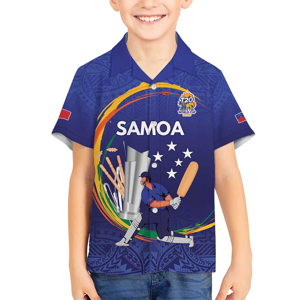 Custom Cricket Samoa East Asia-Pacific Hawaiian Shirt Samoa Storming the Limits LT9 - Polynesian Pride
