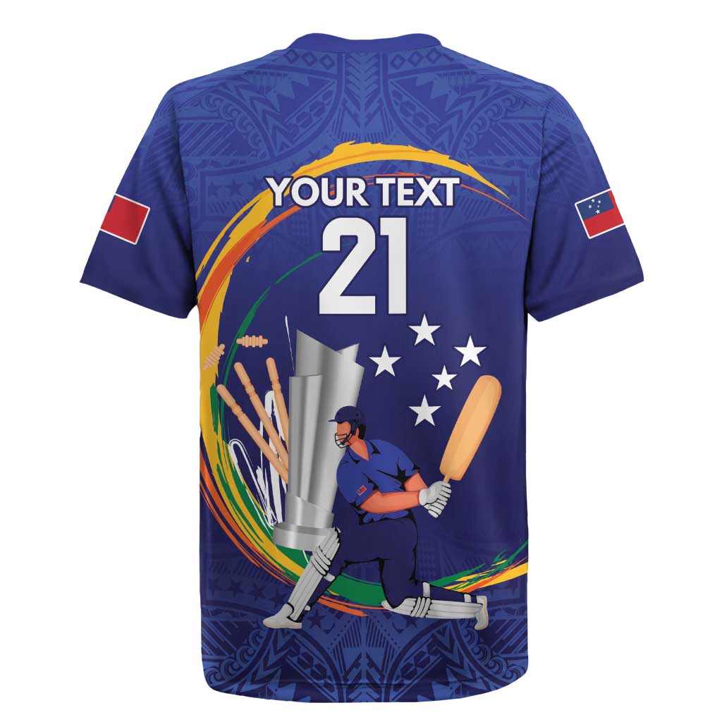 Custom Cricket Samoa East Asia-Pacific Rugby Jersey Samoa Storming the Limits LT9 - Polynesian Pride