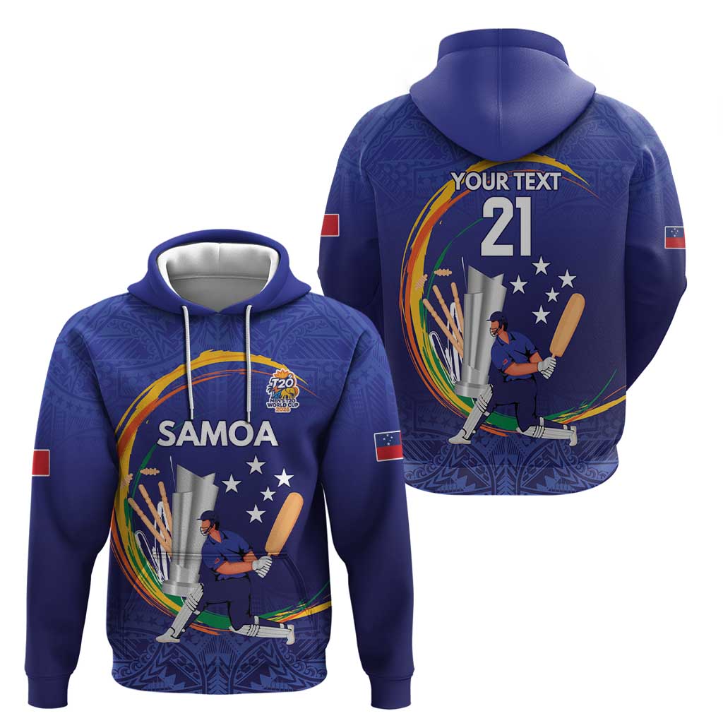 Custom Cricket Samoa East Asia-Pacific Zip Hoodie Samoa Storming the Limits LT9 - Polynesian Pride