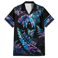 polynesia-ribbon-butterflies-family-matching-long-sleeve-bodycon-dress-and-hawaiian-shirt-silver-fern-breast-cancer-with-papua-shell-pattern