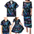 Polynesia Ribbon Butterflies Family Matching Puletasi Dress and Hawaiian Shirt Silver Fern Breast Cancer With Papua Shell Pattern LT9 - Polynesian Pride