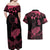 personalised-polynesian-turtle-ribbon-couples-matching-off-shoulder-maxi-dress-and-hawaiian-shirt-think-pink-breast-cancer-with-pacific-hibiscus