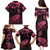 Personalised Polynesian Turtle Ribbon Family Matching Puletasi Dress and Hawaiian Shirt Think Pink Breast Cancer With Pacific Hibiscus LT9 - Polynesian Pride