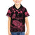 Personalised Polynesian Turtle Ribbon Family Matching Puletasi Dress and Hawaiian Shirt Think Pink Breast Cancer With Pacific Hibiscus LT9 Son's Shirt Pink - Polynesian Pride