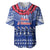 Toa Samoa Christmas Baseball Jersey Samoa Siva Tau Manuia Le Kerisimasi Blue Vibe LT9 Blue - Polynesian Pride