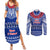 Toa Samoa Christmas Couples Matching Summer Maxi Dress and Long Sleeve Button Shirt Samoa Siva Tau Manuia Le Kerisimasi Blue Vibe LT9 Blue - Polynesian Pride