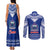 Toa Samoa Christmas Couples Matching Tank Maxi Dress and Long Sleeve Button Shirt Samoa Siva Tau Manuia Le Kerisimasi Blue Vibe LT9 - Polynesian Pride