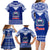 Toa Samoa Christmas Family Matching Long Sleeve Bodycon Dress and Hawaiian Shirt Samoa Siva Tau Manuia Le Kerisimasi Blue Vibe LT9 - Polynesian Pride