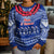 Toa Samoa Christmas Kid Ugly Christmas Sweater Samoa Siva Tau Manuia Le Kerisimasi Blue Vibe LT9 - Polynesian Pride