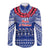 Toa Samoa Christmas Long Sleeve Button Shirt Samoa Siva Tau Manuia Le Kerisimasi Blue Vibe LT9 Unisex Blue - Polynesian Pride