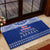 Toa Samoa Christmas Rubber Doormat Samoa Siva Tau Manuia Le Kerisimasi Blue Vibe LT9 - Polynesian Pride