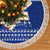 Toa Samoa Christmas Tree Skirt Samoa Siva Tau Manuia Le Kerisimasi Blue Vibe LT9 - Polynesian Pride