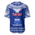 Personalised Toa Samoa Christmas Baseball Jersey Samoa Siva Tau Manuia Le Kerisimasi Blue Vibe LT9 - Polynesian Pride