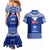 Personalised Toa Samoa Christmas Couples Matching Mermaid Dress and Hawaiian Shirt Samoa Siva Tau Manuia Le Kerisimasi Blue Vibe LT9 - Polynesian Pride