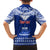 Personalised Toa Samoa Christmas Family Matching Long Sleeve Bodycon Dress and Hawaiian Shirt Samoa Siva Tau Manuia Le Kerisimasi Blue Vibe LT9 - Polynesian Pride