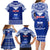 Personalised Toa Samoa Christmas Family Matching Long Sleeve Bodycon Dress and Hawaiian Shirt Samoa Siva Tau Manuia Le Kerisimasi Blue Vibe LT9 - Polynesian Pride