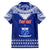 Personalised Toa Samoa Christmas Family Matching Long Sleeve Bodycon Dress and Hawaiian Shirt Samoa Siva Tau Manuia Le Kerisimasi Blue Vibe LT9 - Polynesian Pride