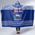 Personalised Toa Samoa Christmas Hooded Blanket Samoa Siva Tau Manuia Le Kerisimasi Blue Vibe LT9 - Polynesian Pride