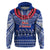 Personalised Toa Samoa Christmas Hoodie Samoa Siva Tau Manuia Le Kerisimasi Blue Vibe LT9 Blue - Polynesian Pride