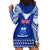 Personalised Toa Samoa Christmas Hoodie Dress Samoa Siva Tau Manuia Le Kerisimasi Blue Vibe LT9 - Polynesian Pride