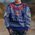 Personalised Toa Samoa Christmas Kid Ugly Christmas Sweater Samoa Siva Tau Manuia Le Kerisimasi Blue Vibe LT9 - Polynesian Pride