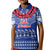 Personalised Toa Samoa Christmas Kid Polo Shirt Samoa Siva Tau Manuia Le Kerisimasi Blue Vibe LT9 Kid Blue - Polynesian Pride