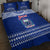 Personalised Toa Samoa Christmas Quilt Bed Set Samoa Siva Tau Manuia Le Kerisimasi Blue Vibe LT9 - Polynesian Pride