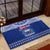 Personalised Toa Samoa Christmas Rubber Doormat Samoa Siva Tau Manuia Le Kerisimasi Blue Vibe LT9 - Polynesian Pride