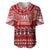 Toa Samoa Christmas Baseball Jersey Samoa Siva Tau Manuia Le Kerisimasi Red Vibe LT9 Red - Polynesian Pride