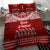 Toa Samoa Christmas Bedding Set Samoa Siva Tau Manuia Le Kerisimasi Red Vibe LT9 - Polynesian Pride