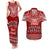 Toa Samoa Christmas Couples Matching Tank Maxi Dress and Hawaiian Shirt Samoa Siva Tau Manuia Le Kerisimasi Red Vibe LT9 Red - Polynesian Pride