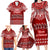 Toa Samoa Christmas Family Matching Long Sleeve Bodycon Dress and Hawaiian Shirt Samoa Siva Tau Manuia Le Kerisimasi Red Vibe LT9 - Polynesian Pride