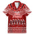 Toa Samoa Christmas Family Matching Mermaid Dress and Hawaiian Shirt Samoa Siva Tau Manuia Le Kerisimasi Red Vibe LT9 Dad's Shirt - Short Sleeve Red - Polynesian Pride