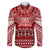 Toa Samoa Christmas Family Matching Mermaid Dress and Hawaiian Shirt Samoa Siva Tau Manuia Le Kerisimasi Red Vibe LT9 Dad's Shirt - Long Sleeve Red - Polynesian Pride